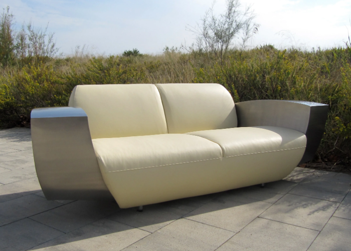 EASY ONE XL - 3 seater leather sofa _ ICI ET LÀ